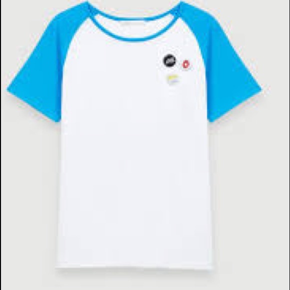 Maje 2020talon t-shirt with contrasting sleeves - Picture 10 of 11